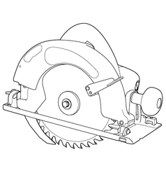 Circular saw vector image