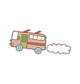 The bus vector image