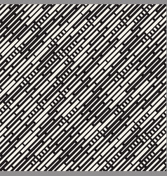 Seamless black and white irregular dash Royalty Free Vector