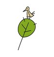 Icon tree vector image