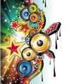 Music background vector image