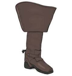 Old style boot with spurs EPS8 vector image