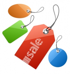 Set of price tags vector image