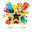 Abstract celebration star background design vector image