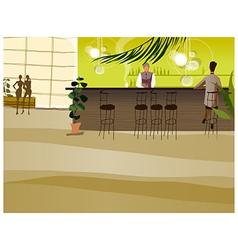 Bar counter Bar counter vector image