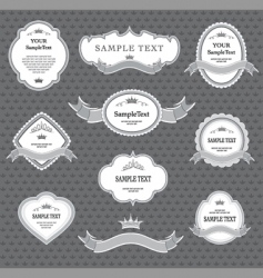 Set of labels vector image