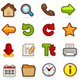 Internet browsing icons set vector image