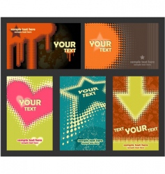 Business card set vector image