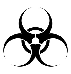 Biohazard sign vector image