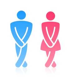 Restroom symbols vector image