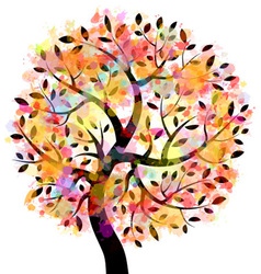 Colorful Tree vector image