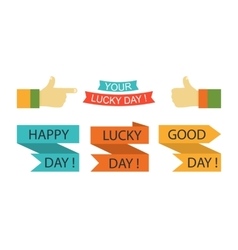 Cartoon ribbon Cartoon ribbon vector image