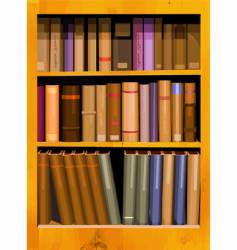 Bookshelf vector image