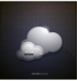 Techno clouds background vector image