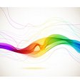 Abstract color wave vector image