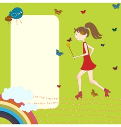 Greeting card vector image