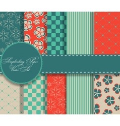 Set of beaautiful paper for scrapbook vector image