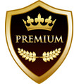 Premium gold shield Premium gold shield vector image
