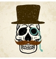 Decorative skull vector image