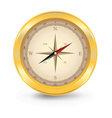 Golden compas vector image