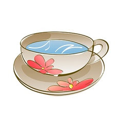 Icon cup vector image