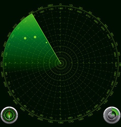 Detailed of a Radar Screen vector image