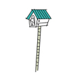 Icon postbox vector image