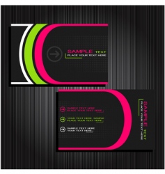 Business card set vector image