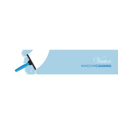 Window cleaning vector image