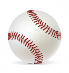 Baseball ball vector image