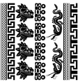 Set of ancient American ornaments vector image