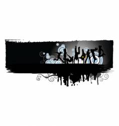 Dancing people vector image