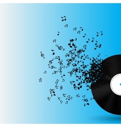 Abstract music background for your design vector image