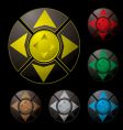 Arrow button vector image