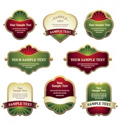 Set of labels vector image