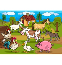 Next farm animals m vector image