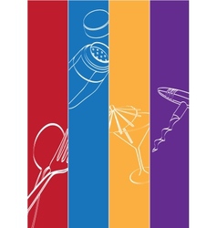 Bar Restaurant Theme vector image