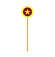 Star lollipop vector image