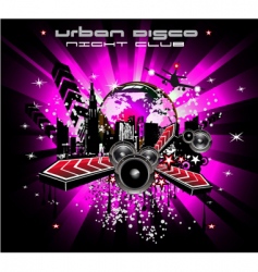 Urban discotheque vector image