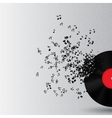Abstract music background for your design vector image