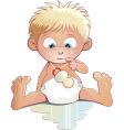 Cute baby vector image