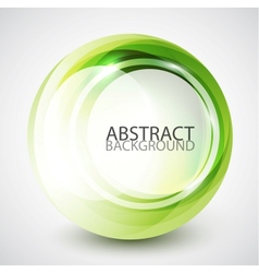 Abstract swirl sphere background vector image