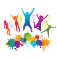 Young people on the party vector image