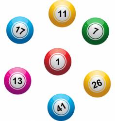Bingo balls vector image