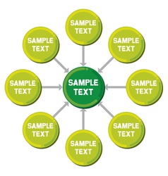Presentation diagram vector image