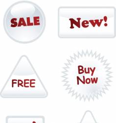 Labels vector image