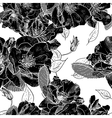 Beautiful Monochrome Seamless Floral Pattern vector image