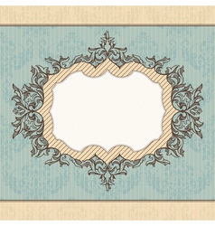 Abstract retro royal vintage frame vector image
