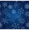 Snowflakes seamless Christmas background vector image