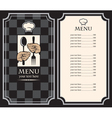 Black menus vector image